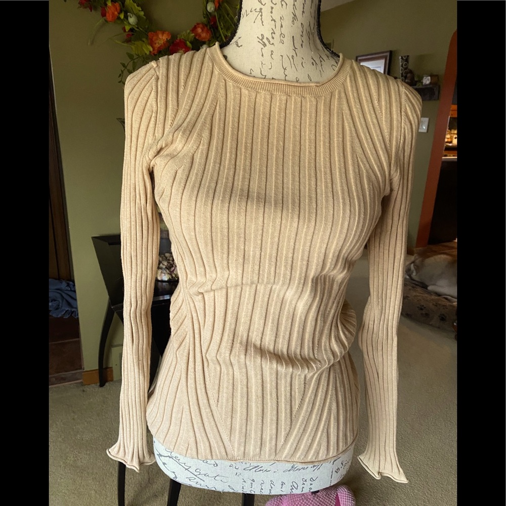 Sundance Legend long sleeve tan sweater